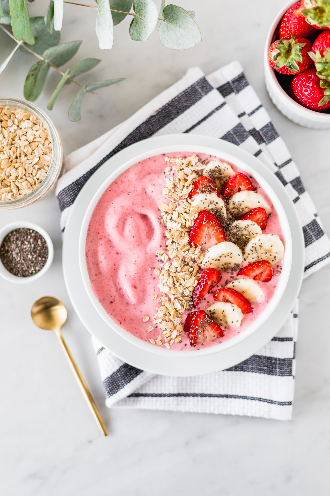 Strawberry Smoothie Bowl   Cravings Journal