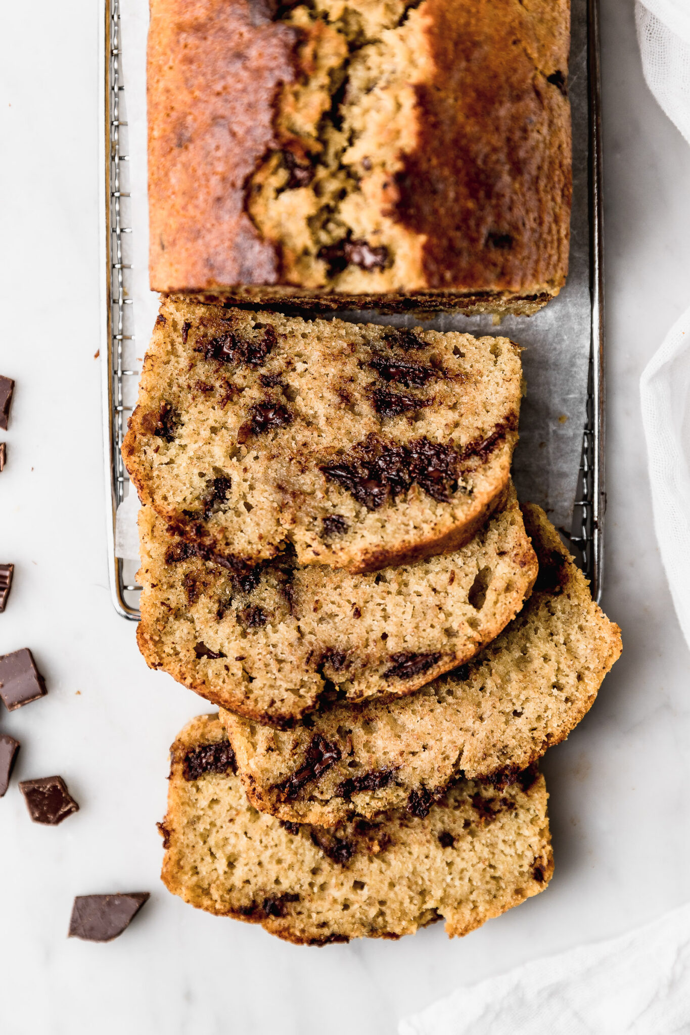 Sourdough Discard Banana Bread with chocolate Cravings Journal