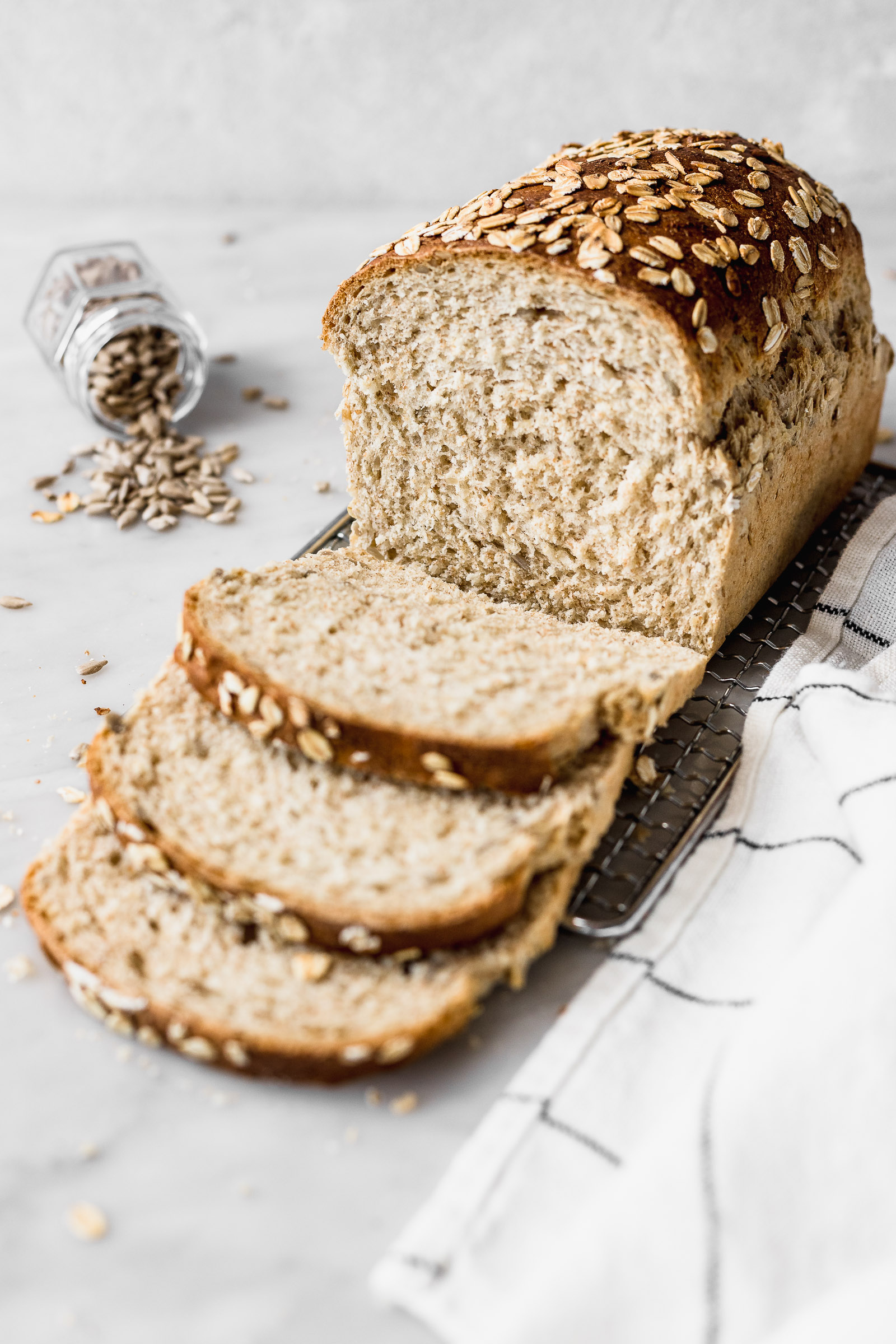 whole wheat bread loaf