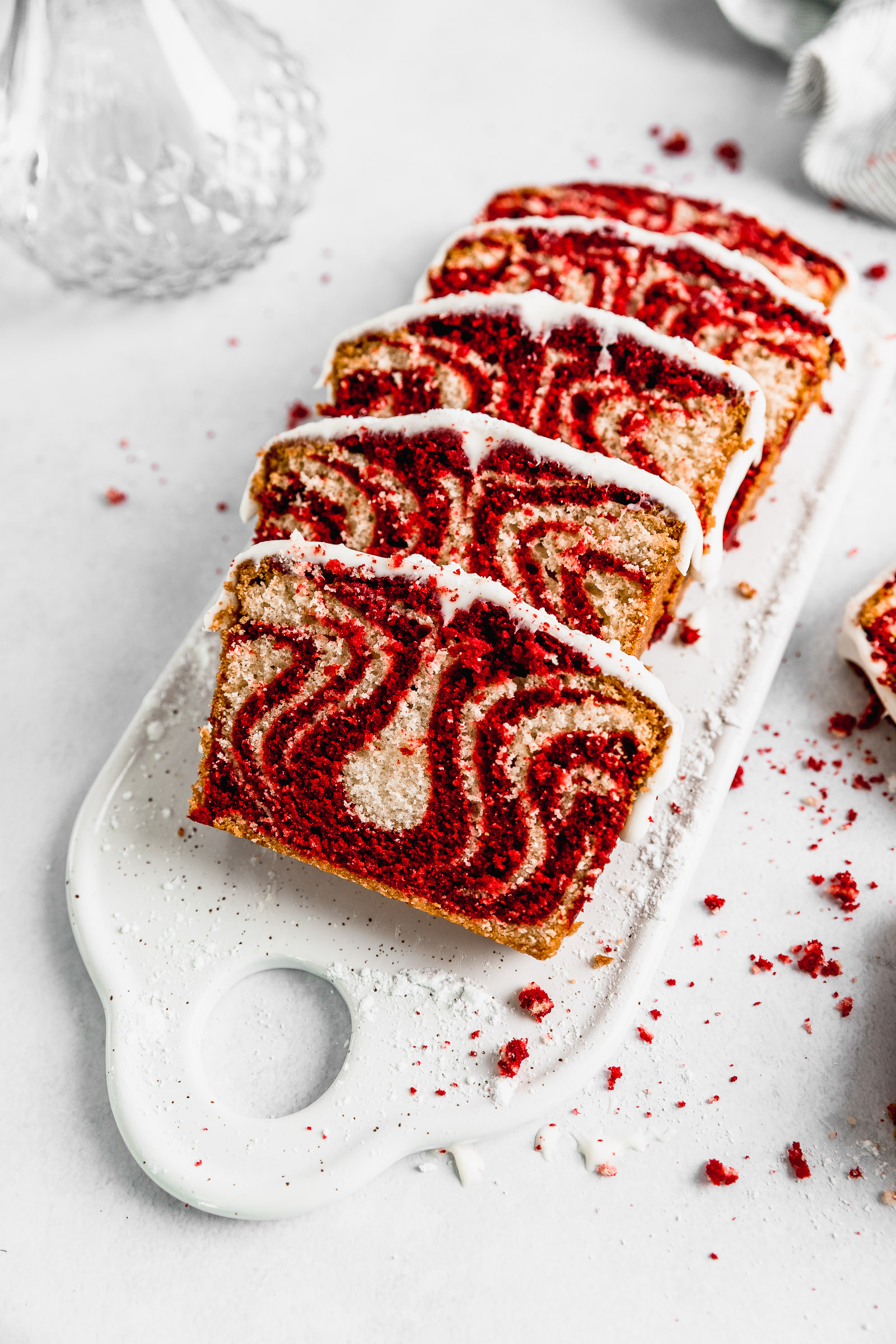 Red velvet marbled cake