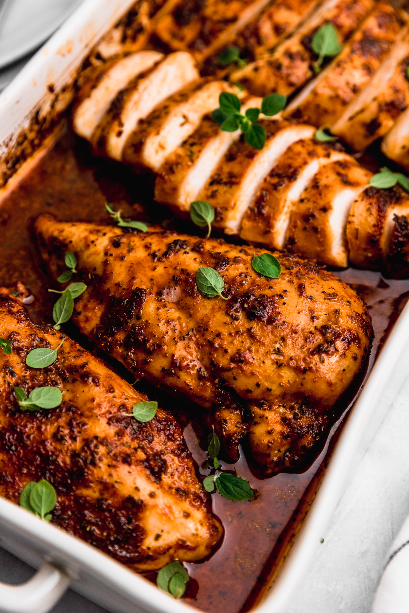 Juicy oven-baked chicken breasts
