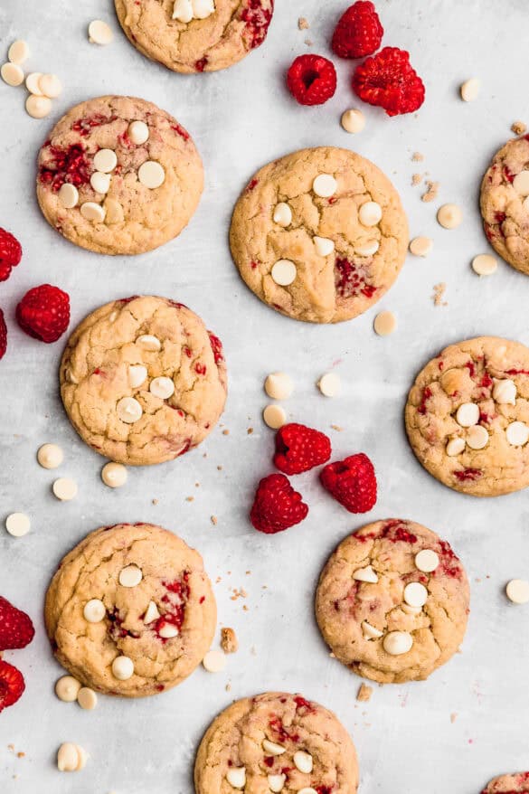 White Chocolate Raspberry Cookies | Cravings Journal