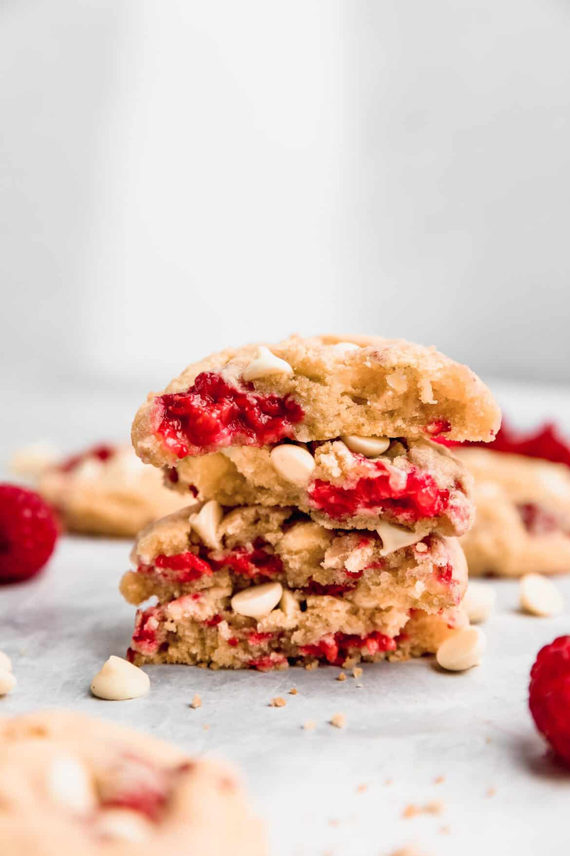 White Chocolate Raspberry Cookies | Cravings Journal