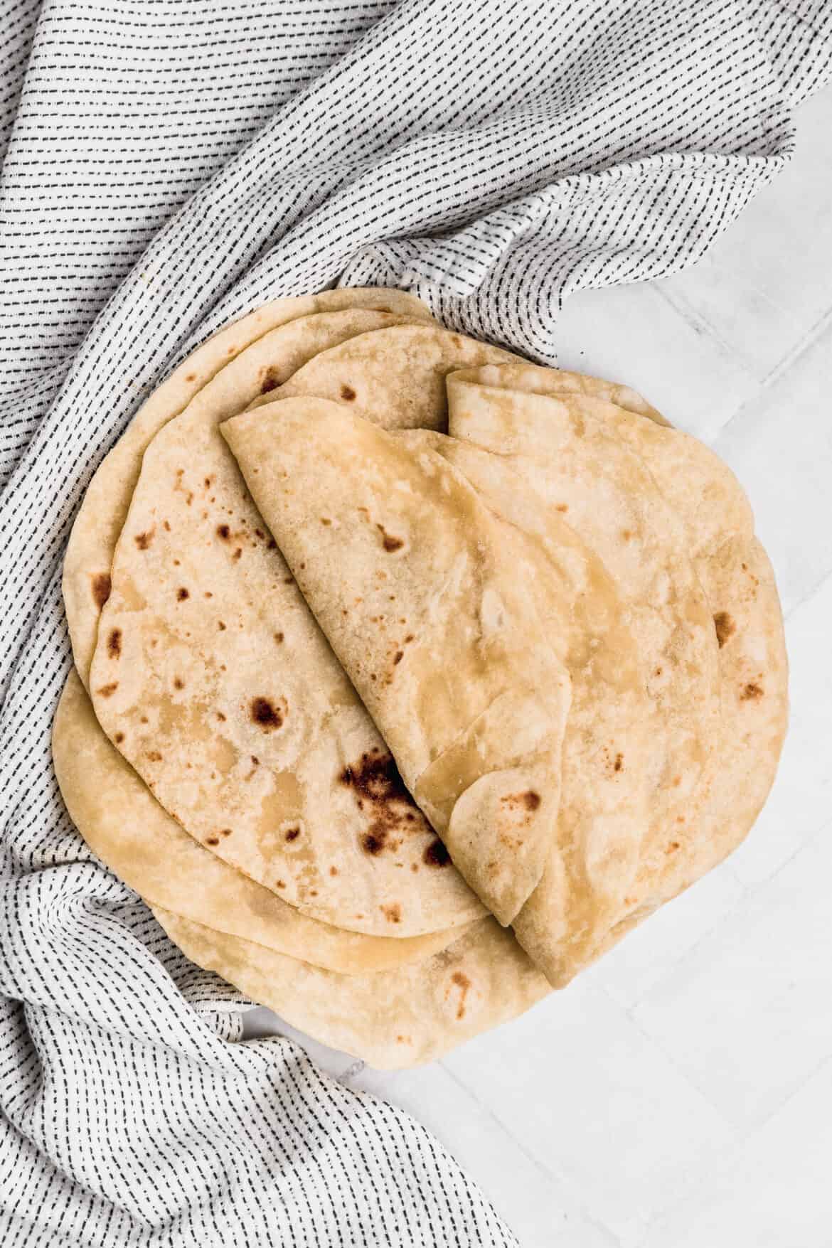 Homemade Flour Tortillas Recipe (5 ingredients) | Cravings Journal