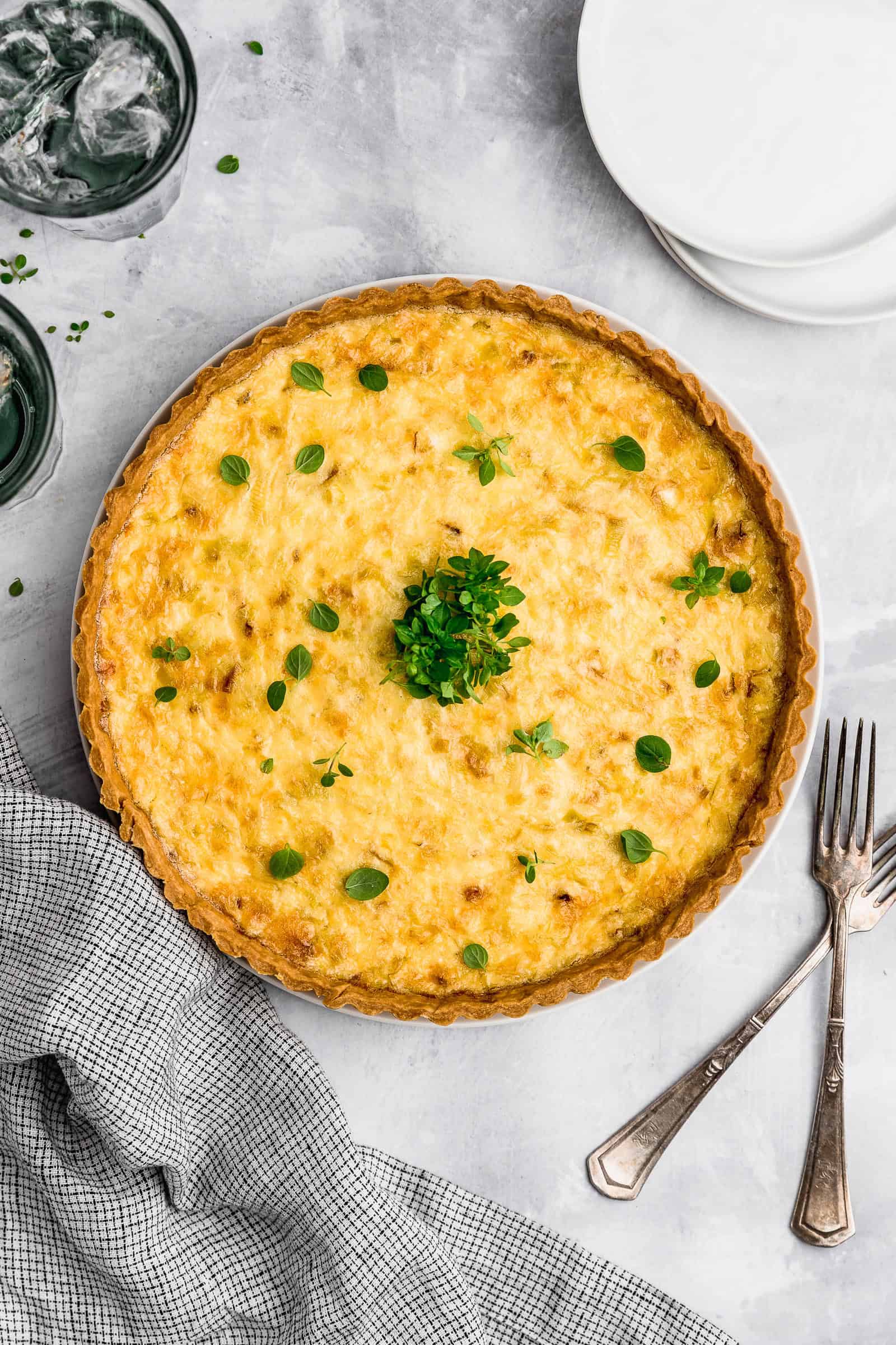 Leek Quiche With Cheese Cravings Journal