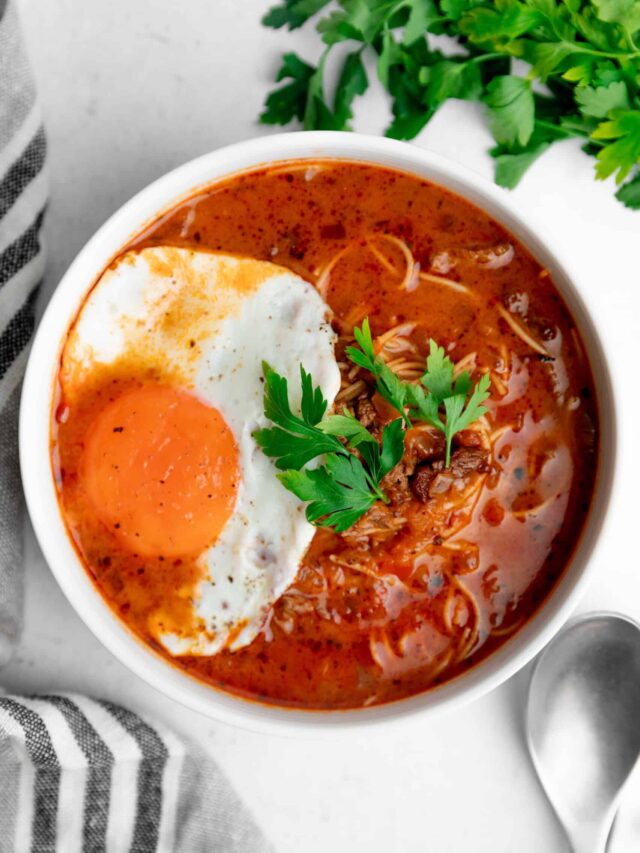 Peruvian Beef Soup Recipe (Sopa Criolla)